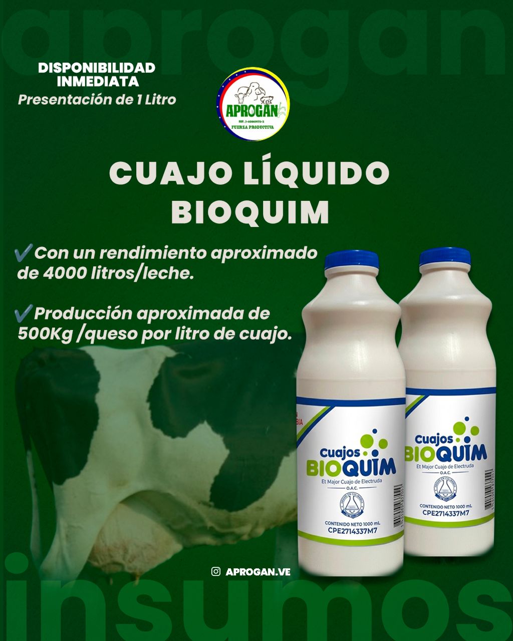 CUAJO LIQUIDO BIOQUIM DE 1 LITRO